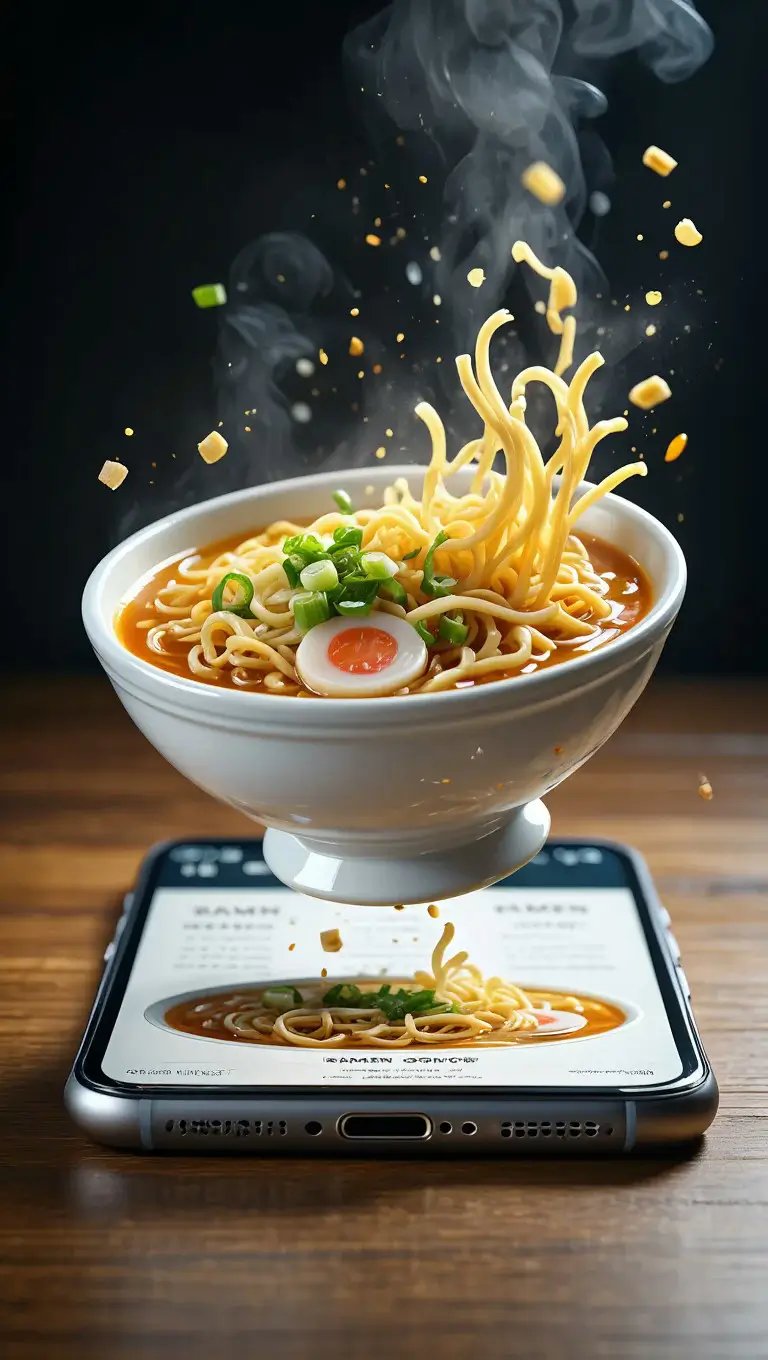 3D Menu on Phone Interface